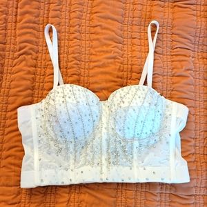 White Bustier Top